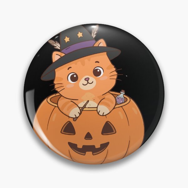 Item preview, Cute Cat Wizard in Pumpkin designed and sold by Brexmore3.