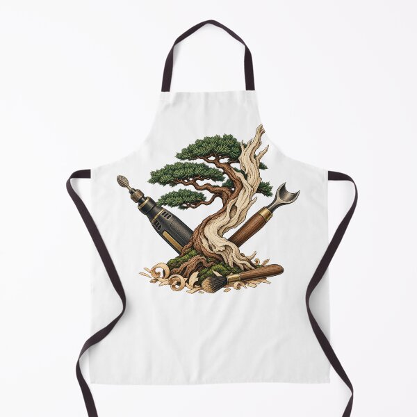 Item preview, Bonsai Deadwood Carver Gift – Jin and Shari Tool Illustration designed and sold by UrbanCanvvas.