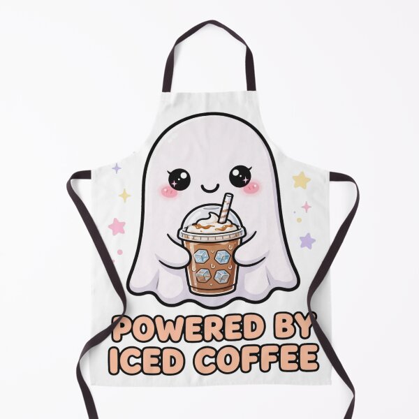 Item preview, Cute Ghost Iced Coffee Lover Kawaii Design – Spooky Coffee Aesthetic designed and sold by MoodLay.