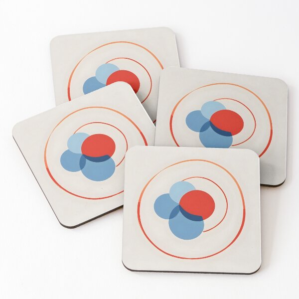 Item preview, Abstract circles in red and blue designed and sold by peterhlorenz.