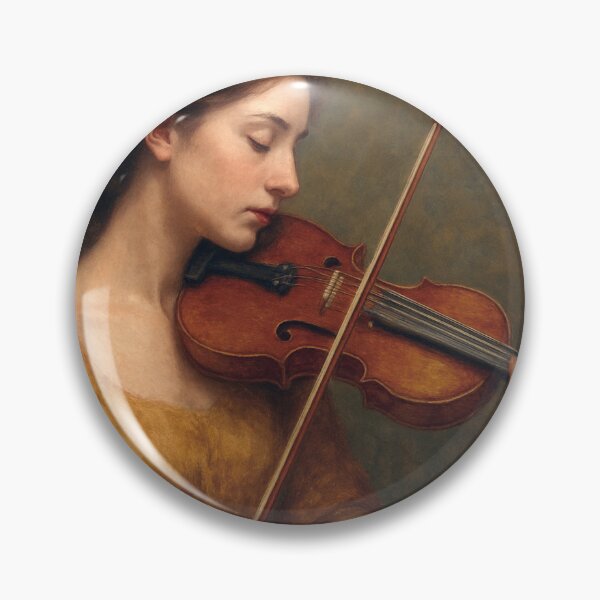Item preview, Violinist Painting – Classical Music Portrait designed and sold by GalleryKauffeld.