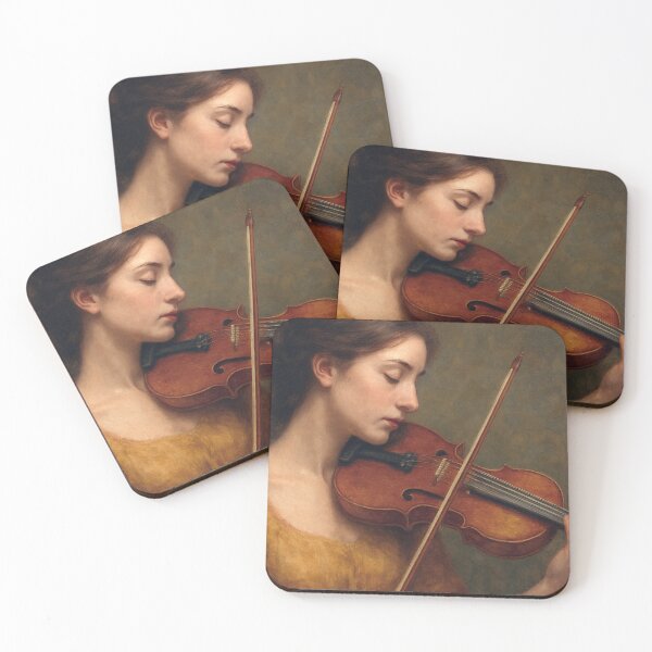 Item preview, Violinist Painting – Classical Music Portrait designed and sold by GalleryKauffeld.