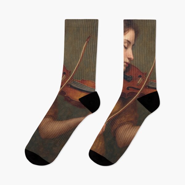 Item preview, Violinist Painting – Classical Music Portrait designed and sold by GalleryKauffeld.