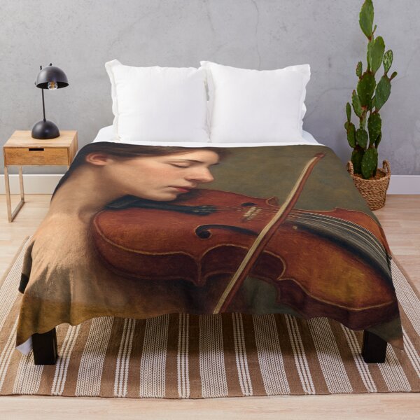 Item preview, Violinist Painting – Classical Music Portrait designed and sold by GalleryKauffeld.