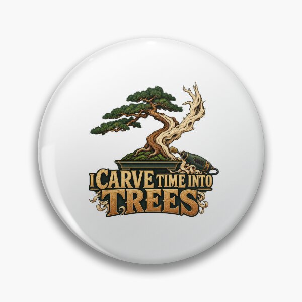 Item preview, I Carve Time Into Trees – Bonsai Deadwood Carver Gift designed and sold by UrbanCanvvas.
