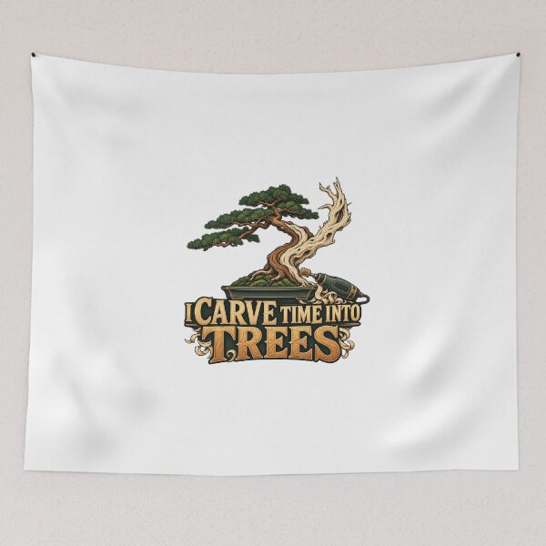 Item preview, I Carve Time Into Trees – Bonsai Deadwood Carver Gift designed and sold by UrbanCanvvas.
