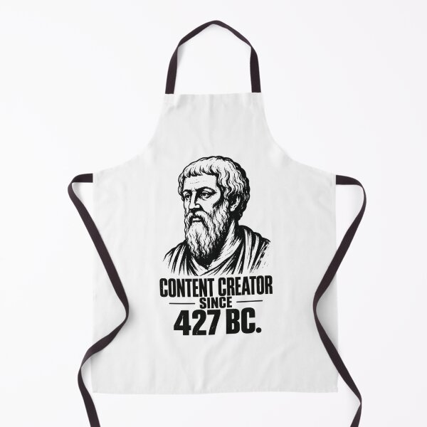 Item preview, Content Creator Since 427 BC. Vintage Greek Philosopher Art & Philosophy Humor. (Plato Meme Collection). designed and sold by SaraSumi.