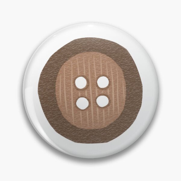 Item preview, Coquette Brown Button designed and sold by miawgigi.