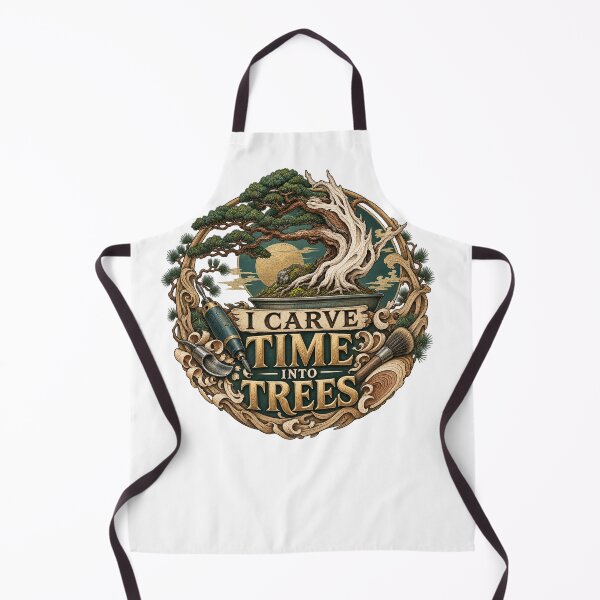Item preview, I Carve Time Into Trees – Illustrated Jin Shari Bonsai Art designed and sold by UrbanCanvvas.