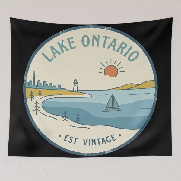 Item preview, Lake Ontario Vintage Emblem  designed and sold by Brexmore3.