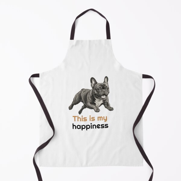 Item preview, Funny French Bulldog This is my happiness Quote  designed and sold by bluesquidink.