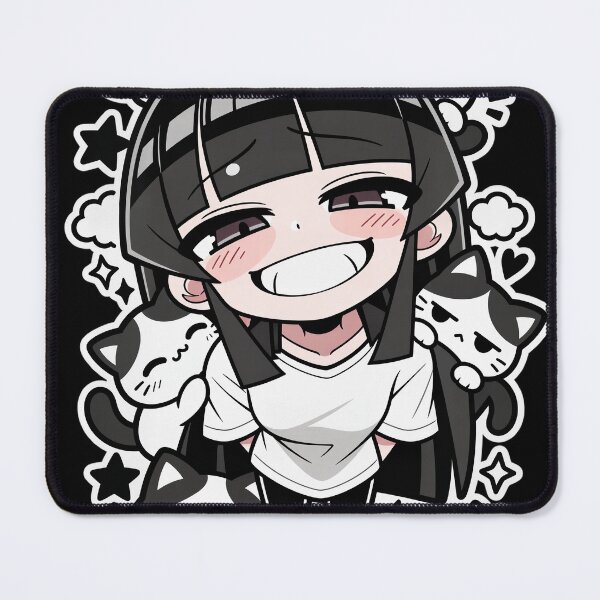 Item preview, Girl with Cats Headgear Cute Cartoon Illustration designed and sold by SeoulVibeStudio.