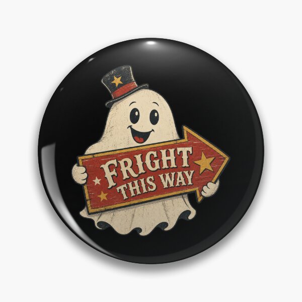 Item preview, Fright This Way Shirt, Comfort Colors® Vintage Circus Ghost Tee, Retro Halloween Carnival Graphic designed and sold by TshirtsLabs.