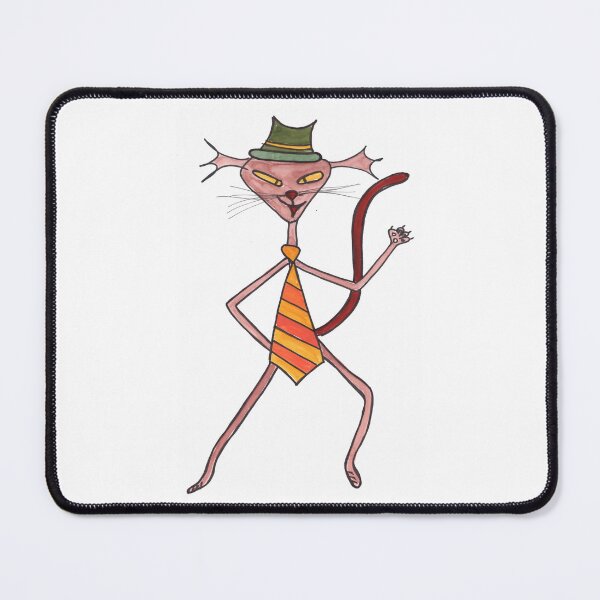 Item preview, Alien Cat with yellow striped Tie designed and sold by Anke‘s Bazaar.