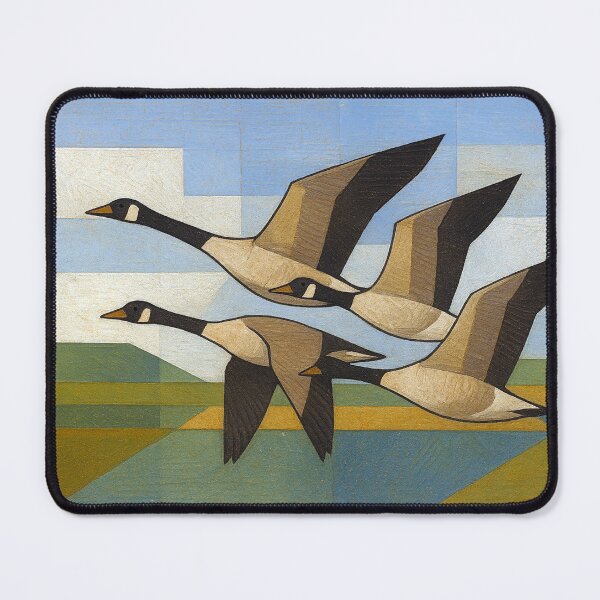 Item preview, Flying Geese Across a Beautiful Landscape – Painting designed and sold by GalleryKauffeld.