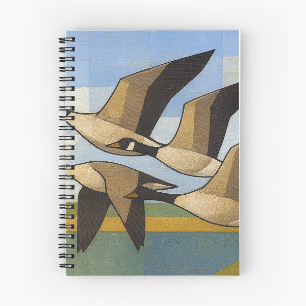 Item preview, Flying Geese Across a Beautiful Landscape – Painting designed and sold by GalleryKauffeld.
