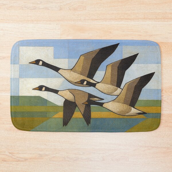 Item preview, Flying Geese Across a Beautiful Landscape – Painting designed and sold by GalleryKauffeld.