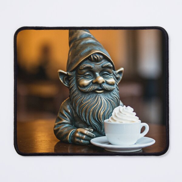 Item preview, Gnome With Hot Chocolate Art Print – Hot Cocoa Gift, Poland Travel Decor designed and sold by Purrfecta.