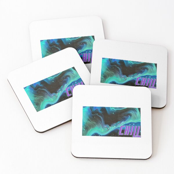 Item preview, Chill Neon Cyberpunk Abstract Fluid Liquid Marble Typography designed and sold by ZestlyStore94.