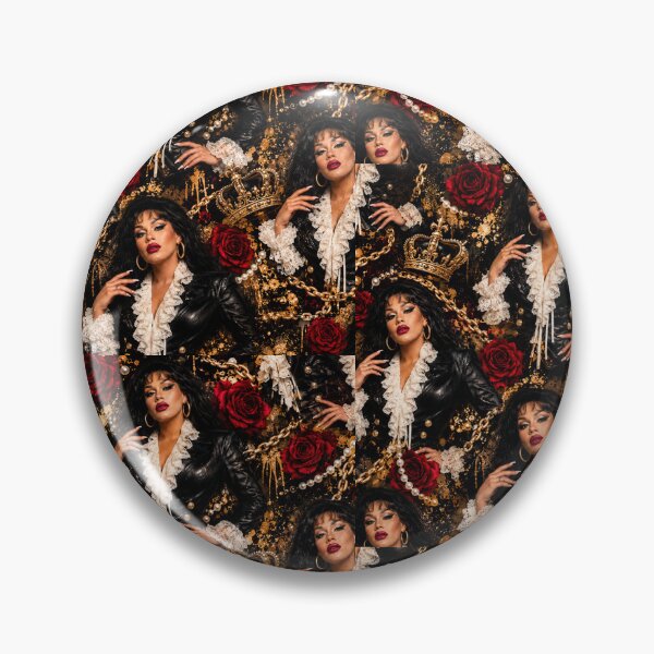 Item preview, Gothic Queen and Velvet Roses Mixed Media Art designed and sold by THE SPLATTERED HAUS BY SAGE BANKS.