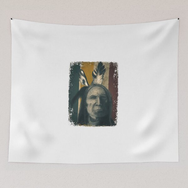 Item preview, INDIGENOUS SPIRIT - Vintage Indigenous Portrait designed and sold by RonnyMilleo.