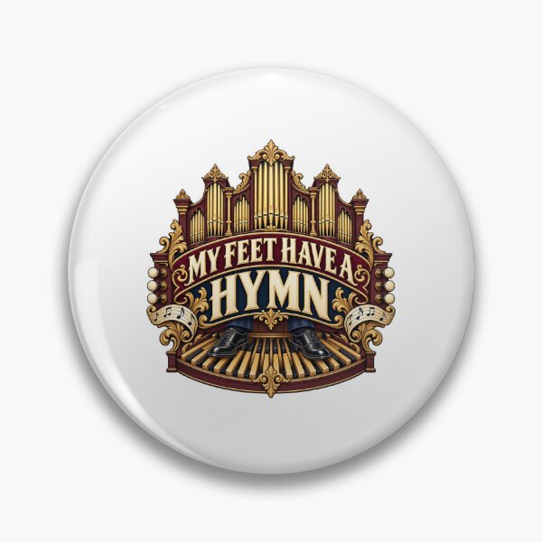 Item preview, My Feet Have a Hymn – Illustrated Organist Pedalboard Design designed and sold by UrbanCanvvas.
