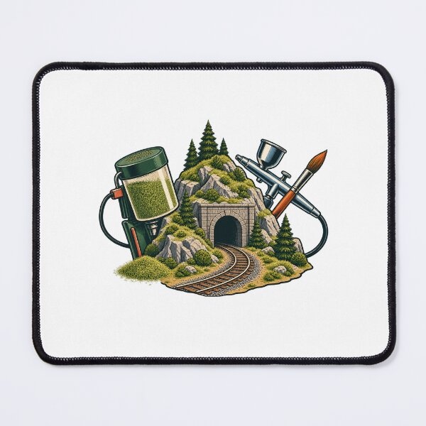 Item preview, Model Railroad Scenery Maker Gift – Tunnel and Terrain Tools designed and sold by UrbanCanvvas.
