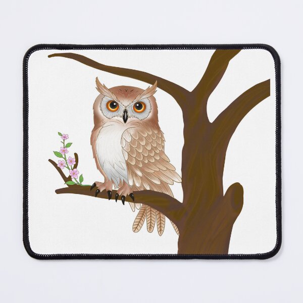 Item preview, Cute Owl on Branch Version 2 designed and sold by LittleHappiness by Kamollak .