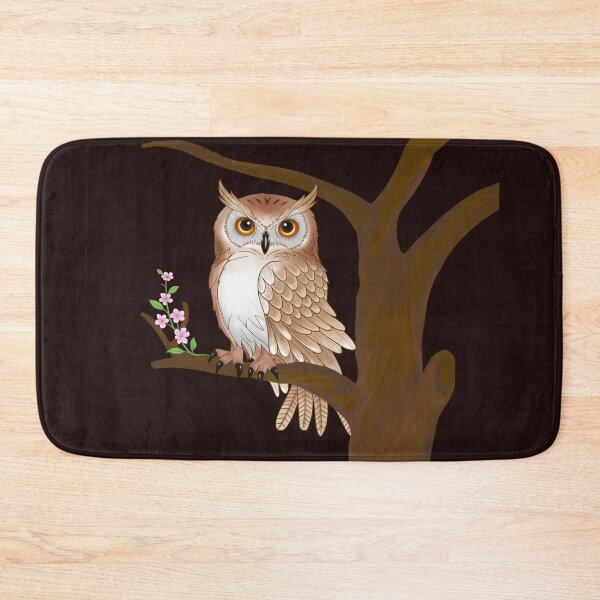 Item preview, Cute Owl on Branch Version 2 designed and sold by LittleHappiness by Kamollak .