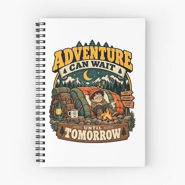 Item preview, Adventure Can Wait Until Tomorrow – Funny Camping Procrastination designed and sold by NarpLTD.
