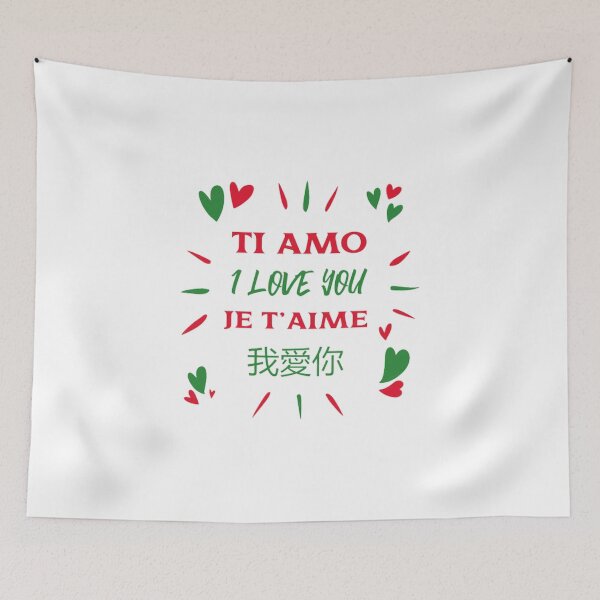 Item preview, I love you in four languages of the world  designed and sold by The best online style shop.