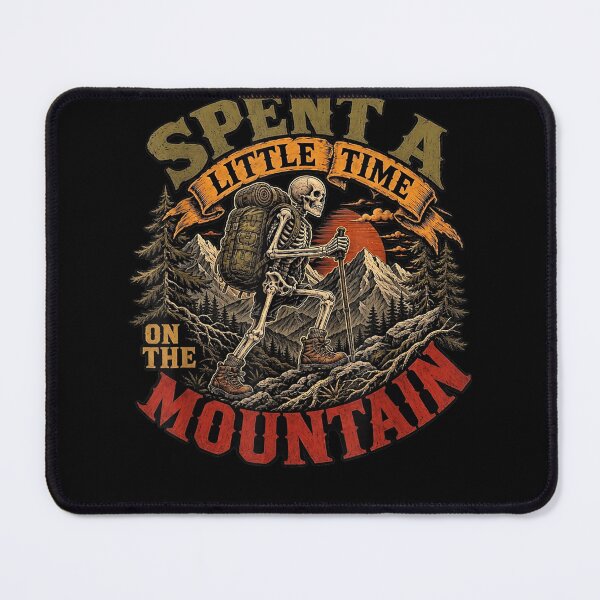 Item preview, Skeleton Hiker Spent A Little Time On The Mountain designed and sold by leevekaArt.