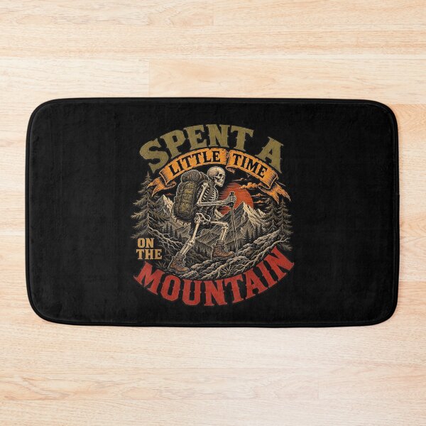 Item preview, Skeleton Hiker Spent A Little Time On The Mountain designed and sold by leevekaArt.