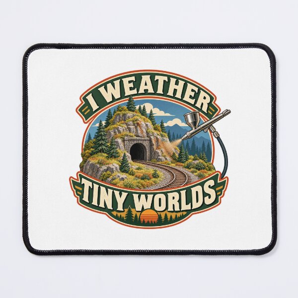 Item preview, I Weather Tiny Worlds – Illustrated Model Railway Scenery Art designed and sold by UrbanCanvvas.