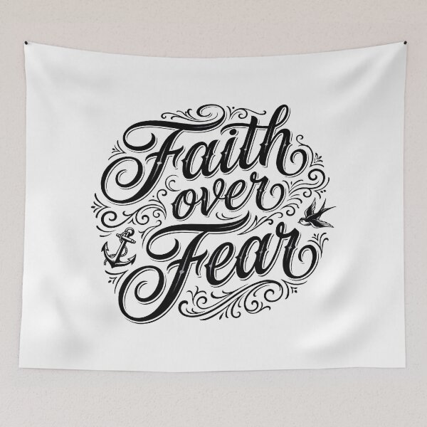 Item preview, Faith over Fear 2 designed and sold by blessitshop.