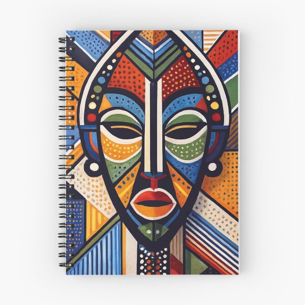 Item preview, Zulu Mask illustration – Traditional African Artwork designed and sold by GalleryKauffeld.