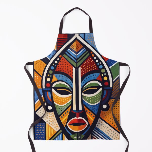 Item preview, Zulu Mask illustration – Traditional African Artwork designed and sold by GalleryKauffeld.