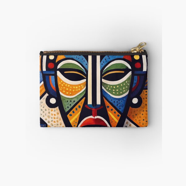 Item preview, Zulu Mask illustration – Traditional African Artwork designed and sold by GalleryKauffeld.