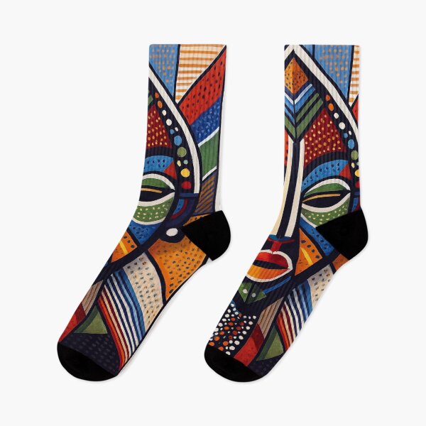 Item preview, Zulu Mask illustration – Traditional African Artwork designed and sold by GalleryKauffeld.