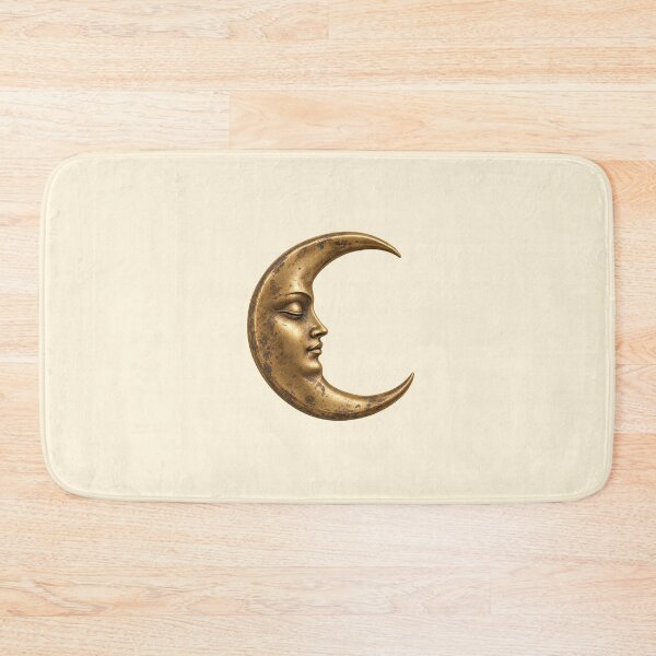 Item preview, Vintage Golden Crescent Moon Celestial Mystic Art designed and sold by jianina-alondra.