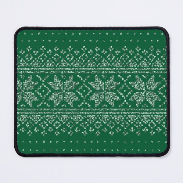 Item preview, Christmas Sweater - Green Christmas Holiday Sweater - Nordic Snowflake Sweater Pattern designed and sold by DesignByLeo.