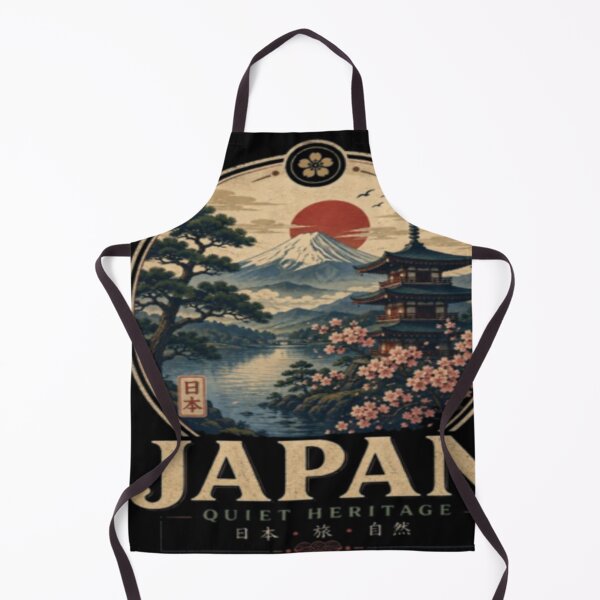 Item preview, Japan Quiet Heritage Vintage Poster, Mount Fuji Japanese Landscape Art, Retro Japan designed and sold by TulipsArtDesigns .