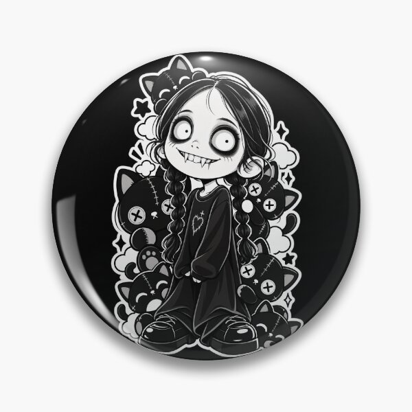 Item preview, Creepy Doll with Cat Companions and Stars designed and sold by SeoulVibeStudio.