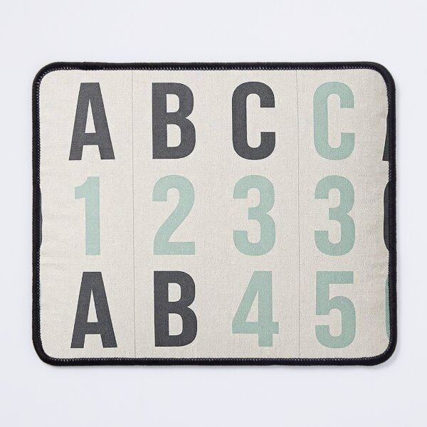 Item preview, Modern Alphabet and Numbers Typography Seamless Pattern - Educational Kids Textile and Pillow Print designed and sold by Nubian Style.
