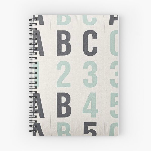 Item preview, Modern Alphabet and Numbers Typography Seamless Pattern - Educational Kids Textile and Pillow Print designed and sold by Nubian Style.