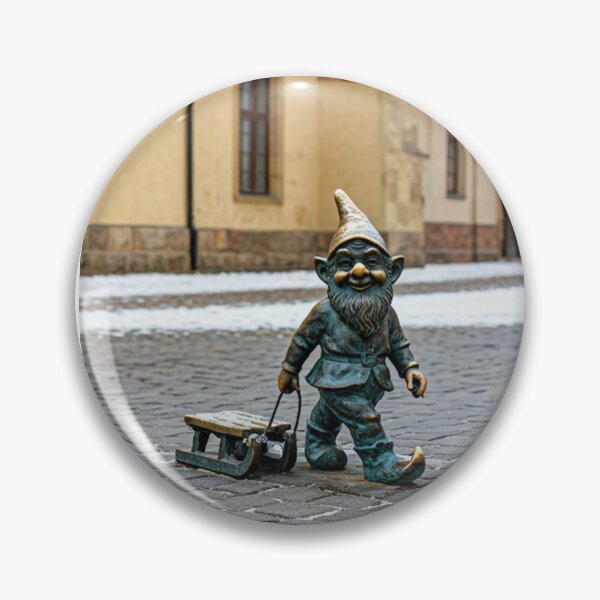 Item preview, Gnome Pulling Sled Art Print – Sledding Gift, Poland Travel Decor designed and sold by Purrfecta.