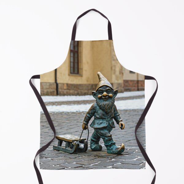 Item preview, Gnome Pulling Sled Art Print – Sledding Gift, Poland Travel Decor designed and sold by Purrfecta.