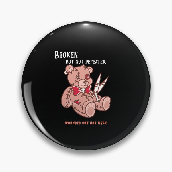 Item preview, Wounded But Not Weak Broken But Not Defeated -Teddy Bear designed and sold by chatzous.