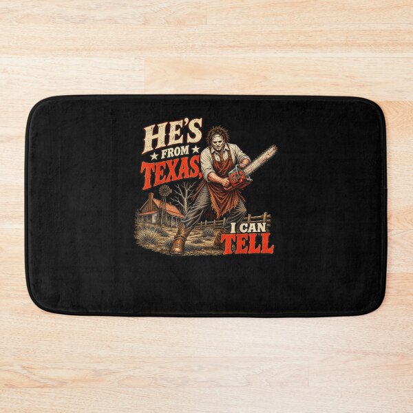 Item preview, He's from Texas I Can Tell Chainsaw Halloween Horror designed and sold by ArtByimamS.