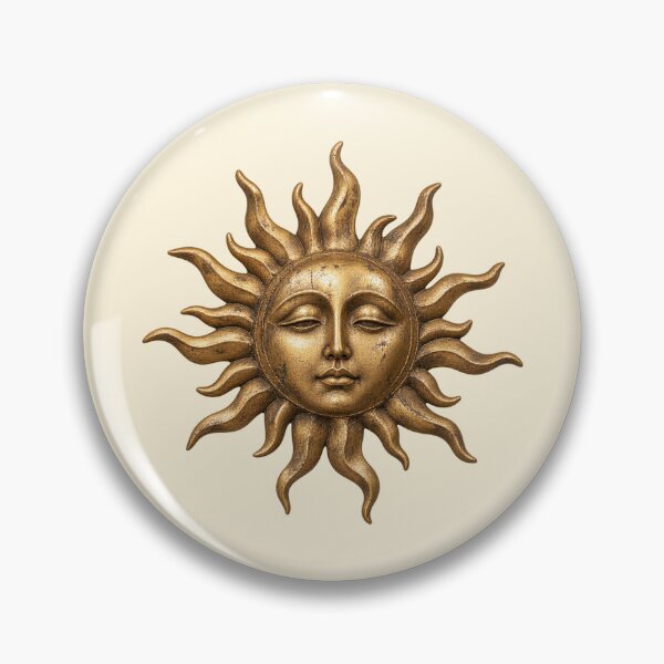 Item preview, Vintage Golden Sun Face Celestial Mystic Art designed and sold by jianina-alondra.